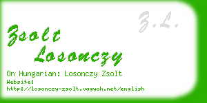 zsolt losonczy business card
